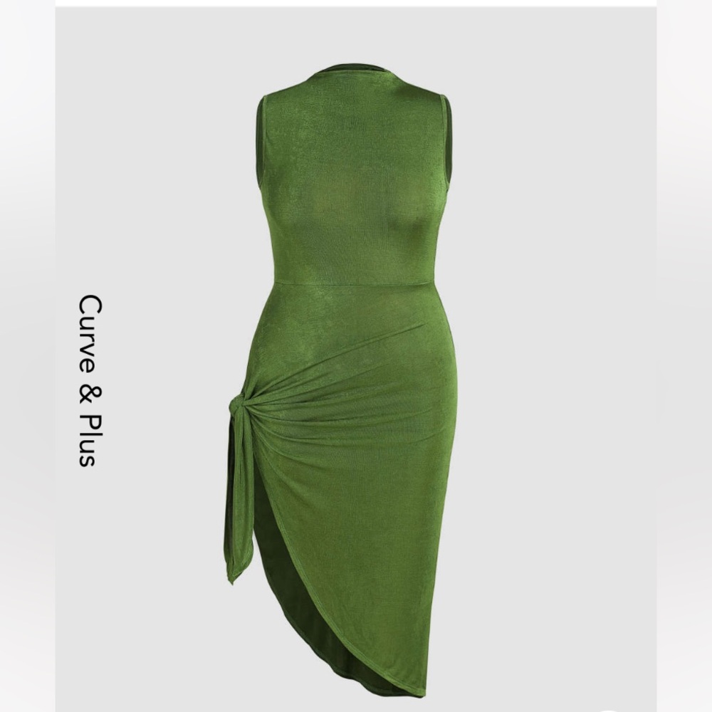 Cider Curve Green Dress